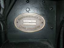 Revisionsschild der 241.A.65,Meiningen 1997.Danach stand 
die Lok seit 32 Jahren wieder unter Dampf