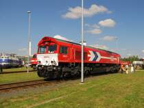 HGK DE 62 (92 80 1266 062-9 D-HGK) beim Tag der offenen Tr am 01.09.2012 in Leuna.
