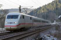 ICE 2  Bergen auf Rgen  am 12.01.2013 zwischen Frtschendorf und Pressig-Rothenkirchen.