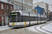 Hermelijn 7256 von DE LIJN Antwerpen, aufgenommen 20/01/2013 am Haltestelle Lelieplaats Hoboken

