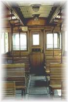 Italien/S�dtirol,Rittnerbahn,Innenaufnahme eines 
Triebwagens (1985)