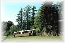 Italien/S�dtirol, Ein Alioth Triebwagen auf der Fahrt nach Klobenstein/Collalbo (1985)