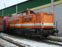 LOCON-210,am 24.Januar 2013,im Stralsunder Nordhafen,die ich durch den Zaun fotografierte.