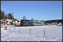 2143.18 der SVG ist am 23. Januar 2013 bei Langenwang im Allg�u unterwegs.