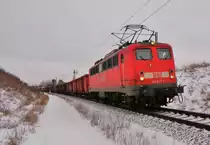 Am 10.12.2010 war 140 627 bei Weddel mit einer �bergabe auf dem Weg von Fallersleben nach Braunschweig Rbf.