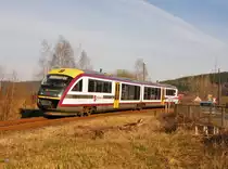 Am 9.April 2012 war SBS 642 342 auf dem Weg von Pirna nach Bad Schandau....hier erreicht sie ihren Endbahnhof.