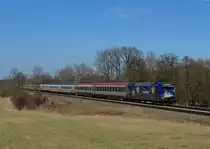 101 101 mit EC 114 am 10.03.2012 bei Hilperting.