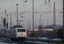 Am 25.01.2013 machte sich 145 023 auf den Weg Lz nach Berlin mit Ausfahrt 60 km/h aus Stendal