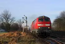 218 403 verl�sst am 29.12.12 mit einem RE nach M�hldorf den Bahnhof Schwindegg
