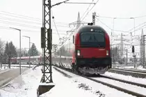 Railjet nach Wien bef�hrt die  Rosenheimer Kurve  - 19/01/2013