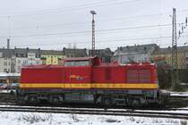 EBM Cargo 202 330-7 stand am 27.01.2013 in Hagen Hbf abgestellt.