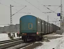 Das ist das Ende! Zugschlu� des Northeimers bei der Durchfahrt vom Hp Allerheiligen in Richtung Neuss. 26.1.2013