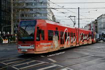 Niederflurwagen 4109 auf dem Barbarossaplatz am 31.01.2013.