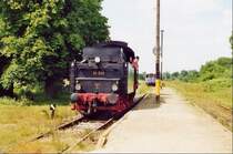 BR 24_009 im Bf Kl�tz/Meckl. (Mai.2002)