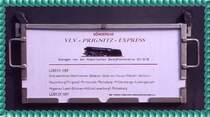 Zugschild des  Prignitz-Express  anl��lich der Sonderzug-Fahrt des VLV L�beck
