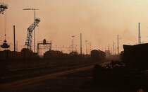 Morgenstimmung im Bw Oberhausen-Osterfeld (Fr�hjahr 1976)