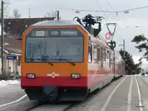 SZU - Triebwagen Be 4/4  556 228-8 auf dem Uetliberg am 30.01.2013