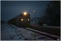 �GEG Diesellok 2050.05 f�hrt mir dem umgeleiteten Erzleerzug 95635 (Linz Stahlwerke, Attnang, Braunau, Salzburg, Koper) von Braunau nach Salzburg Gningl.
Teichst�tt Hst. 28.10.2012