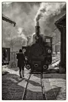 Impression der Dampflok ZB 2 im Bahnhof Birkfeld.
9.12.2012