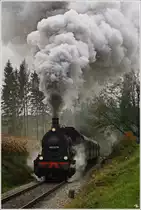 657.2770 f�hrt auf der Museumsstrecke Ampflwang-Timelkam, hier nahe Timelkam. 4.10.2008