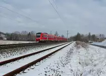 612 668 und 612 593 von Dresden Hbf nach N�rnberg Hbf, bei der Durchfahrt in Mosel, n�chster Halt ist Zwickau (Sachs) Hbf.09.02.2013 