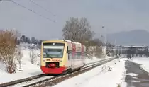 VT 233 als HzL88057 (Rottweil-Immendingen) bei Weilheim 9.2.13