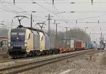 ES64U2-024+ES64U2-027 fuhren am 09.02.2013 mit dem 43623 durch den Bhf. G�tzendorf Richtung Wien.
