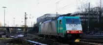 Die Cobra 2823 rangiert in Aachen-West bei sch�nem Winterwetter am Kalten 9.2.2013.