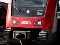 Die Front eines VIAS Itino am 09.02.13 in Hanau Hbf  