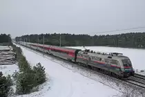 1116.250 mit Rj 534 Villach Hbf-Wien Meidling am 10.02.2013 kurz nach Neunkirchen.
