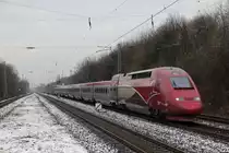 Thalys 5306 als Leerfahrt (Essen Hbf - K�ln-Deutzerfeld) in D�sseldorf-Garath am 08.02.13