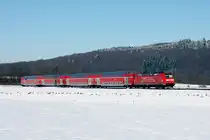 146 115-1 bei Kollmarsreute am 10.02.2013