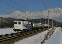 139 133 mit einem Sonderzug f�r das Hahnenkammrennen in Kitzb�hel am 26.01.2013 bei Schmiedboden.