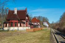 Bf. Joachimsthal (Kaiserbahnhof) im Herbst 2012.