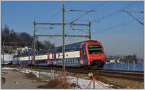 S2 nach Ziegelbrcke zwischen Wdenswil und Richterswil. (19.02.2013)