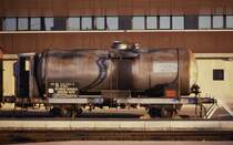 Ein schnes Vorbilg zum Altern eines Tankwagen!
Dieser Oldie stand am 19.1.1991 im Bahnhof Venedig Mestre.