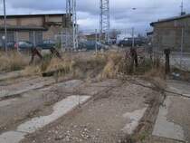 Nicht mehr genutzte Prellbcke im Rostocker Hbf.Aufgenommen am 17.Dezember 2011.