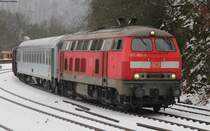 225 802-8 mit dem M ***** (Baumholder-Neunkirchen) in Heimbach 25.2.13