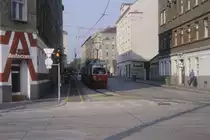 Wien WVB SL 72 (E1 4766) W�rtzlerstrasse im Juli 1992.