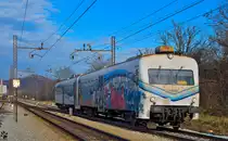 S� 814-130 f�hrt durch Maribor-Tabor Richtung Sredi�če. /3.1.2013