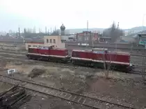 In Gera standen am 22.2.2013 202-425-5 sowie 202-327-3 und warteten auf den n�chsten Einsatz. 