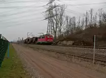 139 132 mit Fl�ssigeisen nach V�lklingen am 28.2.13 bei Ensdorf.