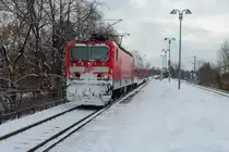 143 093-3 mit RB in Zwickau P�lbitz auf dem Weg nach Freiberg (Sachs). 21.02.2013