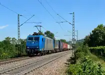 185 536 mit einem CR-KLV am 02.03.2013 bei Bamlach.