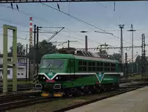 BR 184.5 f�hrt aus Kadan nach Ostrava, hier in Pardubice.