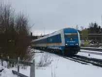 223 068 f�hrt am 03.03.13 mit einem Alex von Hof Hauptbahnhof nach M�nchen Hauptbahnhof.
Das Bild entstand kurz nach dem Bahnhof Oberkotzau.