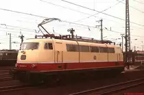 Die E 03-Vorserienlok 103 001-4 kam anl��lich der DB-Feiern zum Dampflok-Abschied am 10./11.09.1977 mit einem Sonderzug nach Rheine