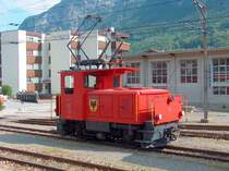 Die Schmalspur- Traktor Te II 2013 im Bf. Meiringen, 07-06-2006