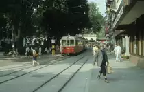 Z�rich Forchbahn Goethestrasse / Stadelhoferplatz im Juli 1983.