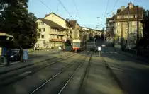 Z�rich Forchbahn Tw 29 Forchstrasse / Burgwies im Juli 1983.